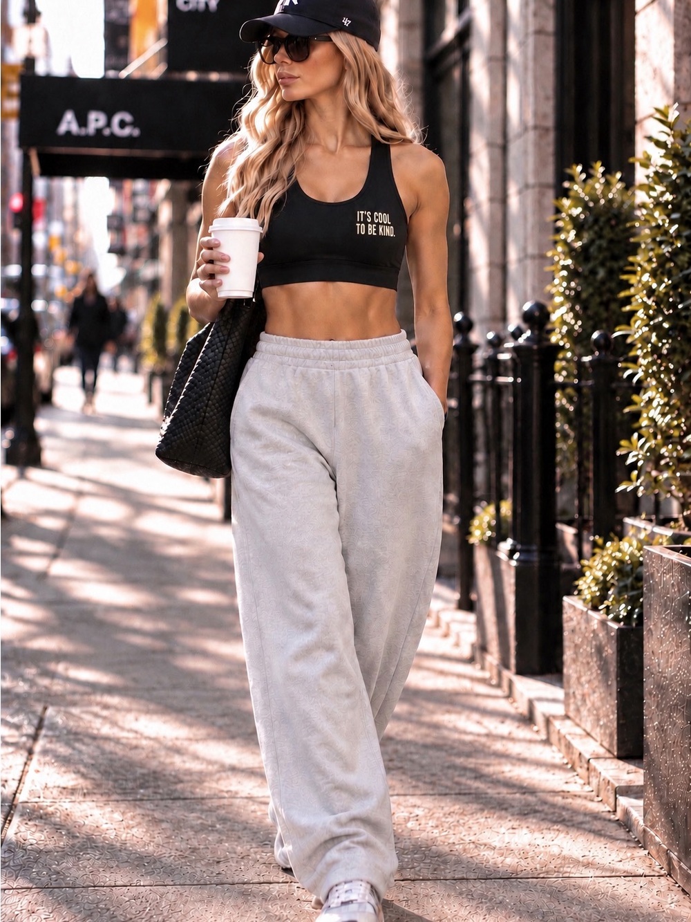 Sports Bra - Avail in S/M/L Says It’s Cool To Be Kind Click for Measurements